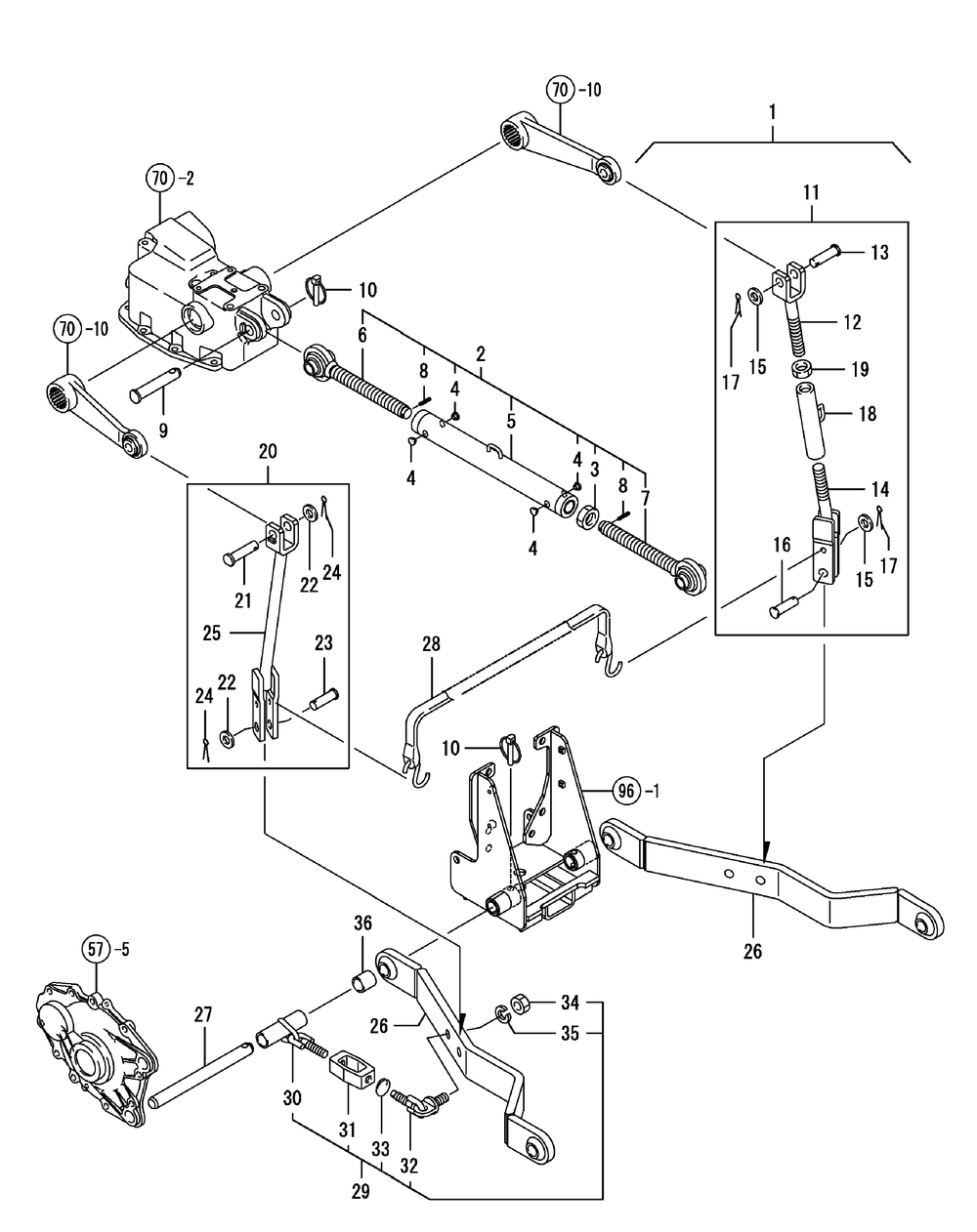 3-Point Hitch Diagram and Parts List for SX3100 54ALB4S727-54ALB4SW727-54ALB4SX727-54ALB4SY727-54ALB4SZ727-54AMB4S727-54AMB4SW727-54AMB4SX727-54AMB4SY727-54AMB4SZ727 Cub Cadet Lawn Tractor